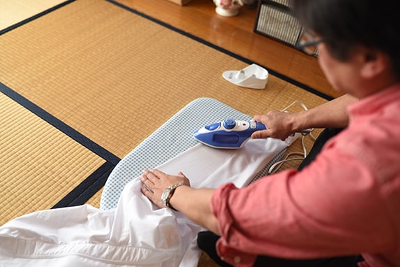 シワのない服を着ると、気持ちが引き締まります。